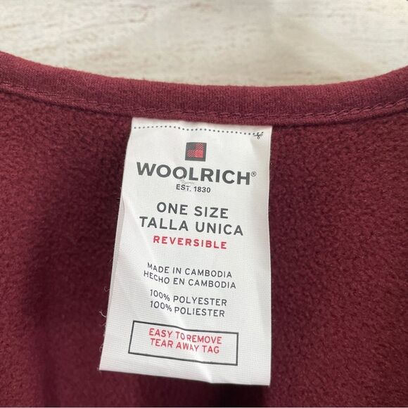 WOOLRICH‎ SOFT FLEECE REVERSIBLE BLANKET WRAP - Picture 4 of 8